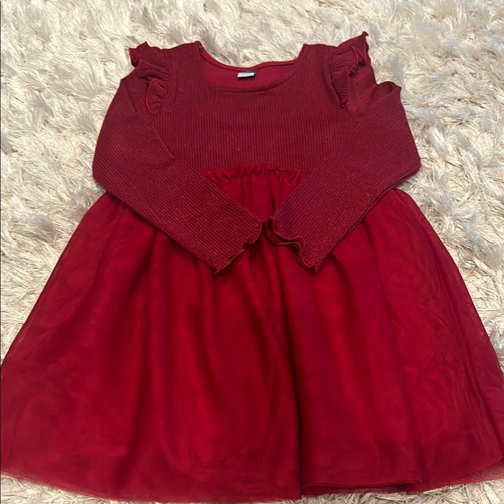 Elegant Red Kids Dress